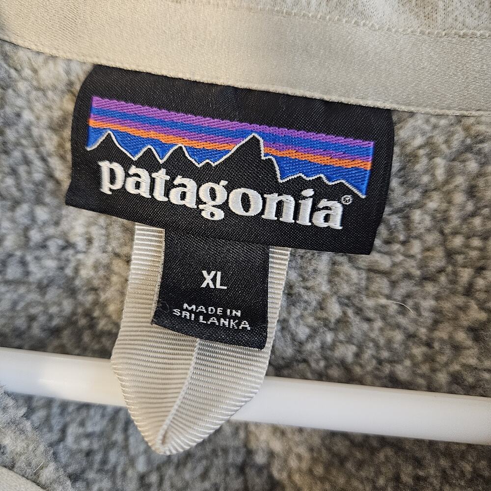 Patagonia Better Sweater 1/4 Zip Fleece Pullover Women's XL Oatmeal Beige Jacket - Picture 4 of 7